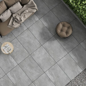 earthcore grey porcelain paving
